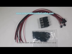 직물과 편직세공의 공기 자동화를 위한 10 밀리미터 15 밀리미터 3/2 소형 솔레노이드 밸브 1.3W 24VDC